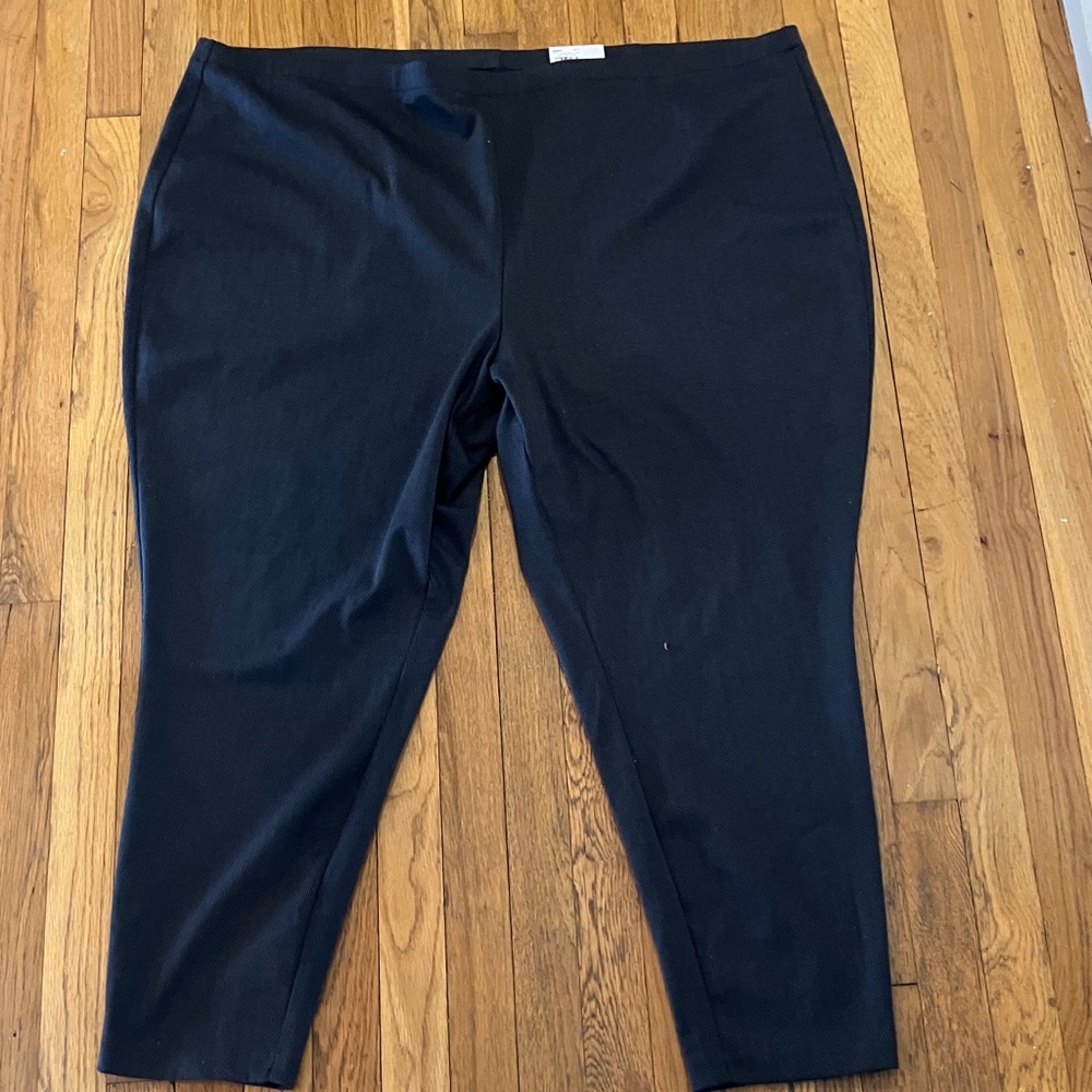 Croft & barrow grey and black herringbone ankle pants size 4x nwt